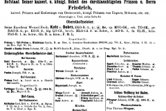 Záznam o služobníkoch Fridricha Rakúsko - Tešínskeho z rok 1900, ktorá spomína meno Andreas Ulisny