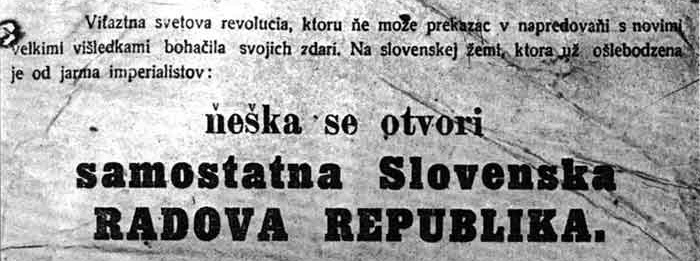 Vyhlásenie Slovenskej republiky rád